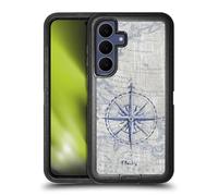 Head Case Designs Officially Licensed Paul Brent Vintage Compass Nautical Ultra-Armoured Shockproof Case [Military Grade Protection] Compatible With Samsung Galaxy S25 FE