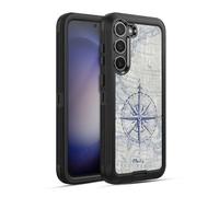 Head Case Designs Officially Licensed Paul Brent Vintage Compass Nautical Ultra-Armoured Shockproof Case [Military Grade Protection] Compatible With Samsung Galaxy S23+ 5G