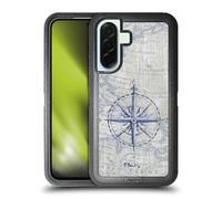 Head Case Designs Officially Licensed Paul Brent Vintage Compass Nautical Ultra-Armoured Shockproof Case [Military Grade Protection] Compatible With Samsung Galaxy A36 5G