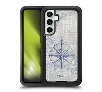 Head Case Designs Officially Licensed Paul Brent Vintage Compass Nautical Ultra-Armoured Shockproof Case [Military Grade Protection] Compatible With Samsung Galaxy S23 FE 5G