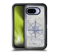 Head Case Designs Officially Licensed Paul Brent Vintage Compass Nautical Ultra-Armoured Shockproof Case [Military Grade Protection] Compatible With Google Pixel 9A