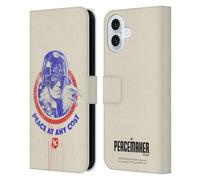 Head Case Designs Officially Licensed Peacemaker: Television Series Christopher Smith & Eagly Graphics Leather Wallet Case Compatible With Apple iPhone 16 Plus
