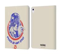 Head Case Designs Officially Licensed Peacemaker: Television Series Christopher Smith & Eagly Graphics Leather Wallet Case Compatible With Apple iPad Air 13 2024/2025