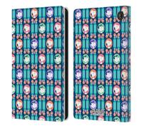 Head Case Designs Officially Licensed Peanuts Blue Pattern Snoopy Deco Dreams Leather Wallet Case Compatible With Amazon Fire 7 2022
