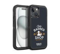 Head Case Designs Officially Licensed Peanuts Charlie Brown Chuck's Barber Shop Ultra-Armoured Shockproof Case [Military Grade Protection] Compatible With Apple iPhone 15