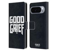 Head Case Designs Officially Licensed Peanuts Charlie Brown Good Grief Rock Tees Leather Wallet Case Compatible With Google Pixel 10 Pro XL