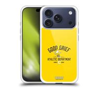 Head Case Designs Officially Licensed Peanuts Charlie Brown Good Grief Varsity Sports Gel Case [Military Grade Protection] Compatible With Apple iPhone 17 Pro