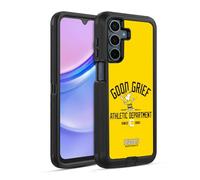 Head Case Designs Officially Licensed Peanuts Charlie Brown Good Grief Varsity Sports Ultra-Armoured Shockproof Case [Military Grade Protection] Compatible With Samsung Galaxy A15