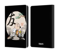 Head Case Designs Officially Licensed Peanuts Charlie Brown Oriental Snoopy Leather Wallet Case Compatible With Amazon Kindle 11th Gen (2024)
