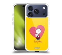 Head Case Designs Officially Licensed Peanuts Charlie Brown Valentine 2 Sealed With A Kiss Gel Case [Military Grade Protection] Compatible With Apple iPhone 17 Pro