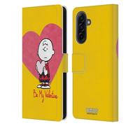 Head Case Designs Officially Licensed Peanuts Charlie Brown Valentine 2 Sealed With A Kiss Leather Wallet Case Compatible With Samsung Galaxy A17 4G / 5G