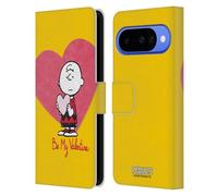 Head Case Designs Officially Licensed Peanuts Charlie Brown Valentine 2 Sealed With A Kiss Leather Wallet Case Compatible With Google Pixel 10