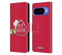 Head Case Designs Officially Licensed Peanuts Charlie Brown Valentine Sealed With A Kiss Leather Wallet Case Compatible With Google Pixel 10
