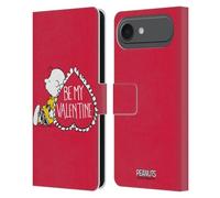 Head Case Designs Officially Licensed Peanuts Charlie Brown Valentine Sealed With A Kiss Leather Wallet Case Compatible With Apple iPhone 17 Air