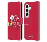 Head Case Designs Officially Licensed Peanuts Charlie Brown Valentine Sealed With A Kiss Leather Wallet Case Compatible With Samsung Galaxy S26