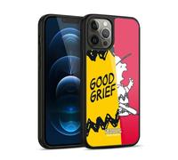 Head Case Designs Officially Licensed Peanuts Charlie Good Grief Halfs And Laughs Gel Armour Case [Military Grade Protection] Compatible With Apple iPhone 12 Pro Max