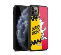 Head Case Designs Officially Licensed Peanuts Charlie Good Grief Halfs And Laughs Gel Armour Case [Military Grade Protection] Compatible With Apple iPhone 11 Pro Max
