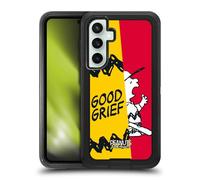Head Case Designs Officially Licensed Peanuts Charlie Good Grief Halfs And Laughs Ultra-Armoured Shockproof Case [Military Grade Protection] Compatible With Samsung Galaxy S23 FE 5G