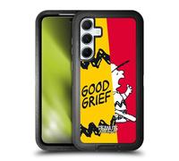 Head Case Designs Officially Licensed Peanuts Charlie Good Grief Halfs And Laughs Ultra-Armoured Shockproof Case [Military Grade Protection] Compatible With Samsung Galaxy A55 5G