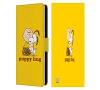 Head Case Designs Officially Licensed Peanuts Charlie Puppy Hug Snoopy Hug Leather Wallet Case Compatible With Samsung Galaxy S25 FE