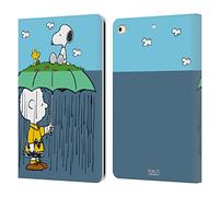 Head Case Designs Officially Licensed Peanuts Charlie, Snoppy & Woodstock Halfs And Laughs Leather Wallet Case Compatible With Apple iPad 9.7 2017 / iPad 9.7 2018