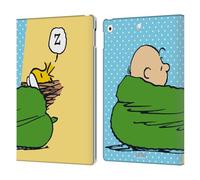 Head Case Designs Officially Licensed Peanuts Charlie & Woodstock Nap Halfs And Laughs Leather Wallet Case Compatible With Apple iPad 10.2 2019/2020/2021