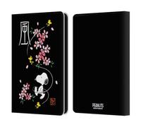 Head Case Designs Officially Licensed Peanuts Cherry Blossoms Oriental Snoopy Leather Wallet Case Compatible With Amazon Kindle 11th Gen 6in 2022
