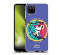 Head Case Designs Officially Licensed Peanuts Cowabunga Surf Snoopy Boardwalk Airbrush Gel Case [Military Grade Protection] Compatible With Samsung Galaxy A12 (2020)