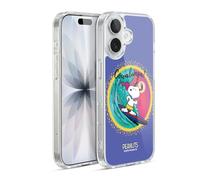 Head Case Designs Officially Licensed Peanuts Cowabunga Surf Snoopy Boardwalk Airbrush Gel Case [Military Grade Protection] Compatible with Apple iPhone 17 and Compatible with MagSafe