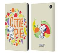 Head Case Designs Officially Licensed Peanuts Cutie Snoopy Naturally Sweet Leather Wallet Case Compatible With Amazon Fire 7 2022