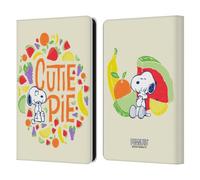 Head Case Designs Officially Licensed Peanuts Cutie Snoopy Naturally Sweet Leather Wallet Case Compatible With Amazon Kindle Paperwhite 6
