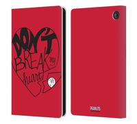 Head Case Designs Officially Licensed Peanuts Don't Break My Heart Sealed With A Kiss Leather Wallet Case Compatible With Amazon Fire 7 2022