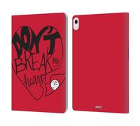 Head Case Designs Officially Licensed Peanuts Don't Break My Heart Sealed With A Kiss Leather Wallet Case Compatible With Apple iPad Air 13 2024/2025