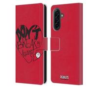 Head Case Designs Officially Licensed Peanuts Don't Break My Heart Sealed With A Kiss Leather Wallet Case Compatible With Samsung Galaxy A17 4G / 5G