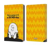 Head Case Designs Officially Licensed Peanuts Dumb Day Charlie Brown Leather Wallet Case Compatible With Amazon Kindle Paperwhite 6