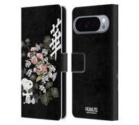 Head Case Designs Officially Licensed Peanuts Floral Oriental Snoopy Leather Wallet Case Compatible With Google Pixel 10 Pro XL