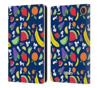 Head Case Designs Officially Licensed Peanuts Fruits and Snoopy Naturally Sweet Leather Wallet Case Compatible With Amazon Fire 7 2022