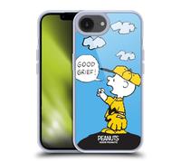 Head Case Designs Officially Licensed Peanuts Good Grief Charlie Brown Gel Case [Military Grade Protection] Compatible with Apple iPhone 16e and Compatible with MagSafe