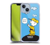 Head Case Designs Officially Licensed Peanuts Good Grief Charlie Brown Gel Case [Military Grade Protection] Compatible with Apple iPhone 14 and Compatible with MagSafe