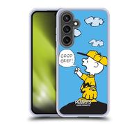 Head Case Designs Officially Licensed Peanuts Good Grief Charlie Brown Gel Case [Military Grade Protection] Compatible with Samsung Galaxy S24 FE and Compatible with MagSafe