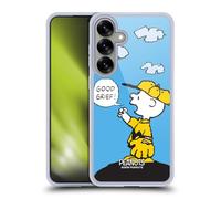 Head Case Designs Officially Licensed Peanuts Good Grief Charlie Brown Gel Case [Military Grade Protection] Compatible with Samsung Galaxy S25+ and Compatible with MagSafe