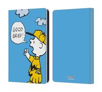 Head Case Designs Officially Licensed Peanuts Good Grief Charlie Brown Leather Wallet Case Compatible With Amazon Kindle Paperwhite 6