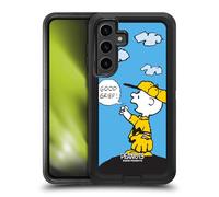Head Case Designs Officially Licensed Peanuts Good Grief Charlie Brown Ultra-Armoured Shockproof Case [Military Grade Protection] Compatible With Samsung Galaxy S24+ 5G