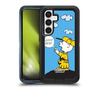Head Case Designs Officially Licensed Peanuts Good Grief Charlie Brown Ultra-Armoured Shockproof Case [Military Grade Protection] Compatible With Samsung Galaxy S24 5G