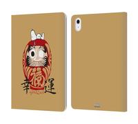 Head Case Designs Officially Licensed Peanuts Goodluck Oriental Snoopy Leather Wallet Case Compatible With Apple iPad Air 11 2020/2022/2024/2025