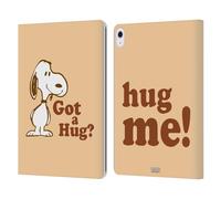 Head Case Designs Officially Licensed Peanuts Got A Hug Snoopy Hug Leather Wallet Case Compatible With Apple iPad Air 13 2024/2025