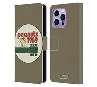 Head Case Designs Officially Licensed Peanuts Guitar 1969 Woodstock 50th Leather Wallet Case Compatible With Apple iPhone 14 Pro Max