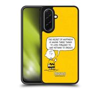 Head Case Designs Officially Licensed Peanuts Happiness Charlie Brown Gel Armour Case [Military Grade Protection] Compatible With Samsung Galaxy A36 5G