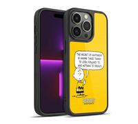 Head Case Designs Officially Licensed Peanuts Happiness Charlie Brown Gel Armour Case [Military Grade Protection] Compatible With Apple iPhone 14 Pro