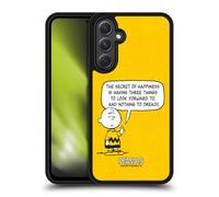 Head Case Designs Officially Licensed Peanuts Happiness Charlie Brown Gel Armour Case [Military Grade Protection] Compatible With Samsung Galaxy A54 5G